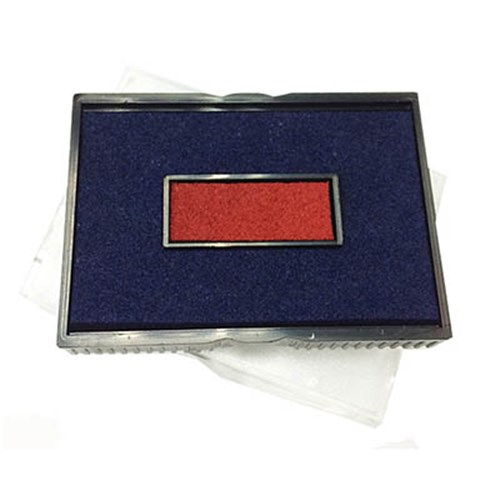 Shiny Replacement Pad Date Stamp S-401 S-407 2COLOUR Red Blue